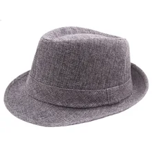 Old Man Top Jazz Hat Sun Straw Hat Men's Hats Curling Retro Summer Sun Protection Adult Cap Bowler Hats Outdoor