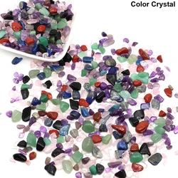 Blue Turquoise Quartz Healing Crystal Chips for Home Decor and DIY Crafts (Color Crystal)