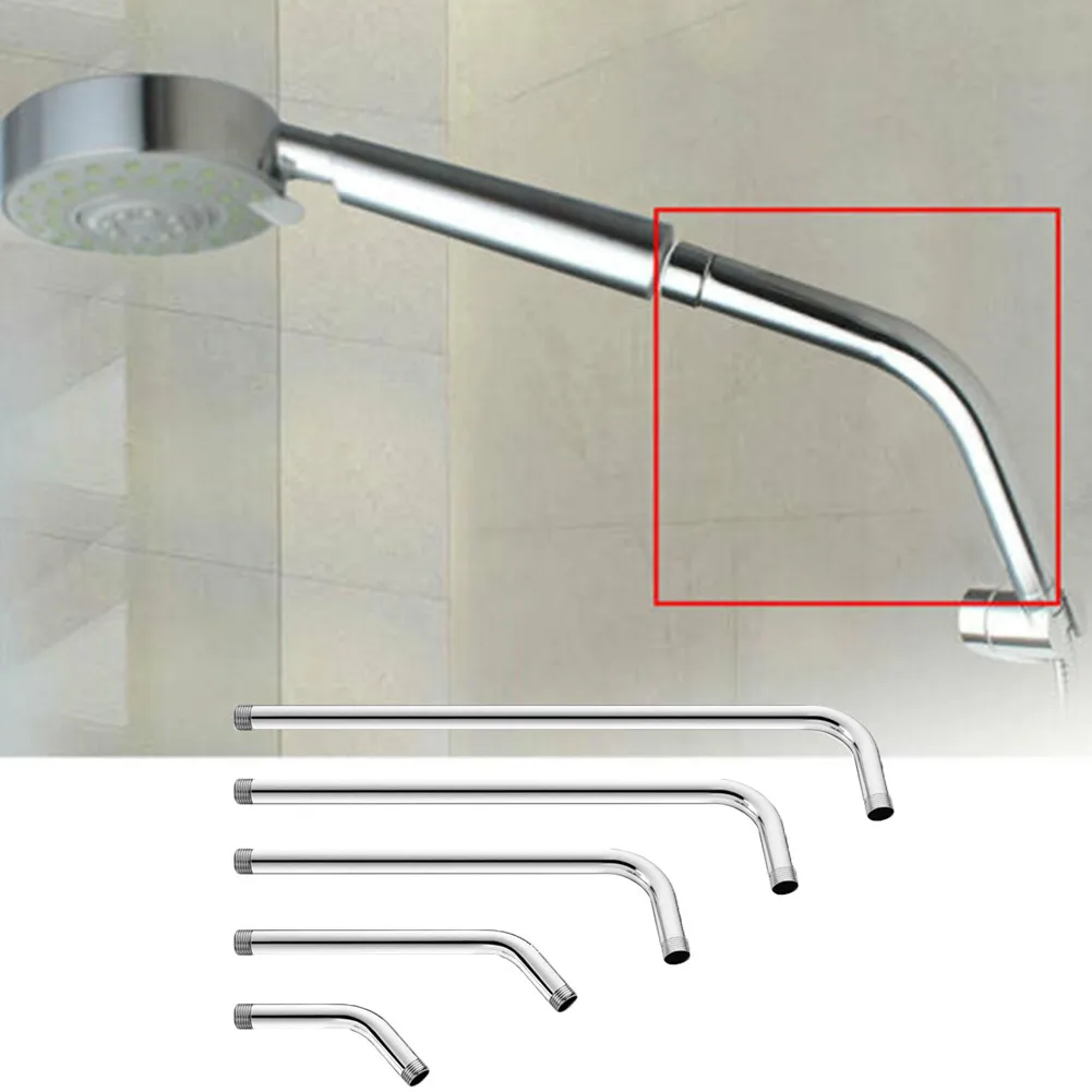 Tube Extender Shower Head Extension Pipe Arm Tube Easy To Install Lightweighted Design Polished Plating Stainless Steel