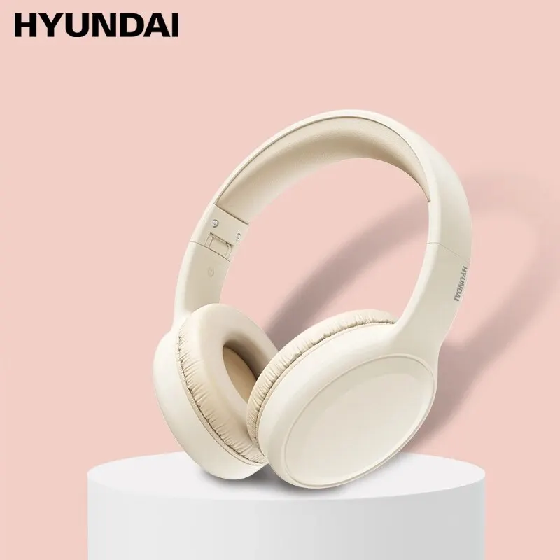  Original HYUNDAI TH30 Bluetooth 5.3 Wireless Headphones Sport Headset with Mic Music Earbuds Portable Folding Gaming Headphones 
