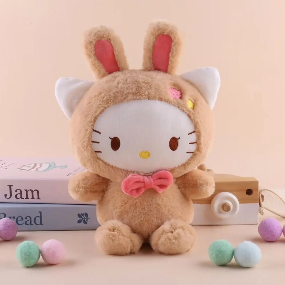 New 25CM Sanrio Plush Doll Toys kawaii Hello Kitty Kuromi Melody Cinnamoroll Soft Stuffed Plushie Toy Anime Toy Gift For Kids — view 2