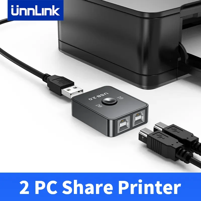 Unnlink Interruptor de Impressora Usb em para Fora Computadores Compartilhar Impressora Udisk Mouse Teclado Disco Rígido