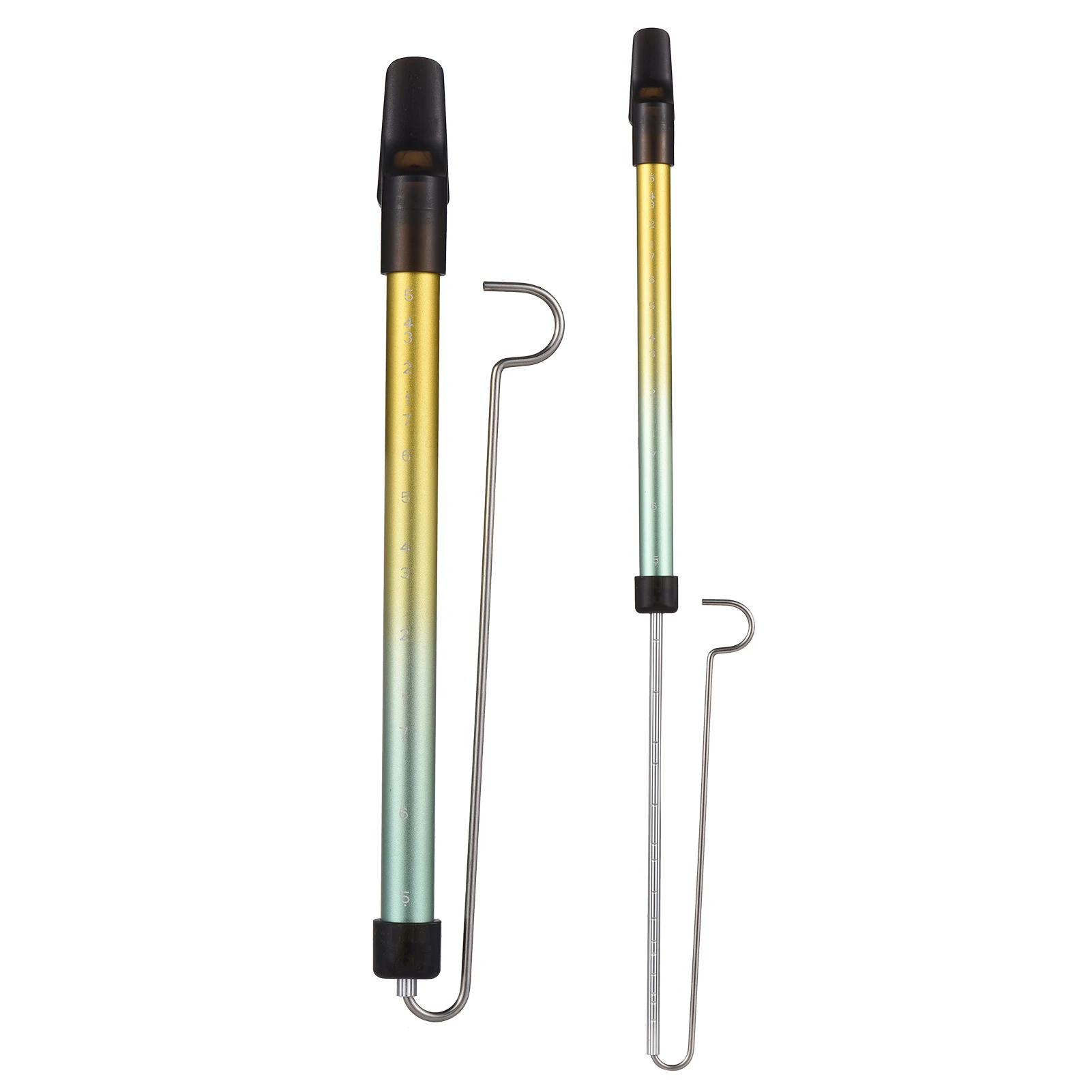 Flute Instrument Wind Music Instrument Metal Slide Whistle Scale Sliding Flute with Steel Sliding Rod Musical Instrument Toy for Children Kazoo Flute for Parent-Child