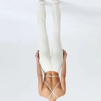 Sexy Back V Jumpsuit Gym Set Women Training Yoga Suit Sportswear Women Sports Jumpsuit Fitness Rompers Stretch Workout Bodysuits 1