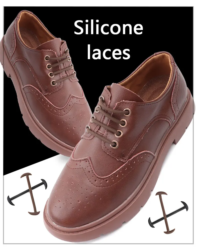 12 Teile/satz Stretch Silikon Schnürsenkel Keine Krawatte Schnürsenkel Elastische Schnürsenkel Turnschuhe Kinder Erwachsene Runde Schnürsenkel Gummibänder für Schuhe – Detail 1