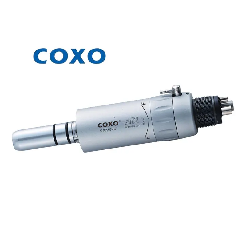 

COXO CX235-3F Dental Low-Speed Handpieces External Contra Angle Straight Head Motor Accessories 2/4Holes Grinding Tools