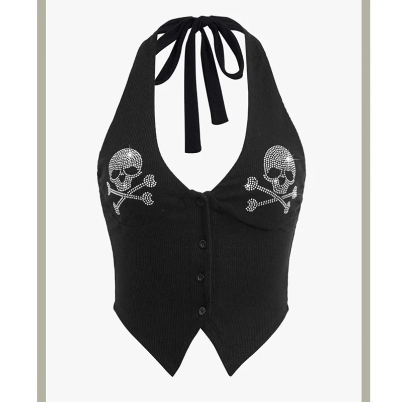 トップス 00s L.G.B. skull tank top camisole y2k 00s L.G.B. skull tank top camisole y2k