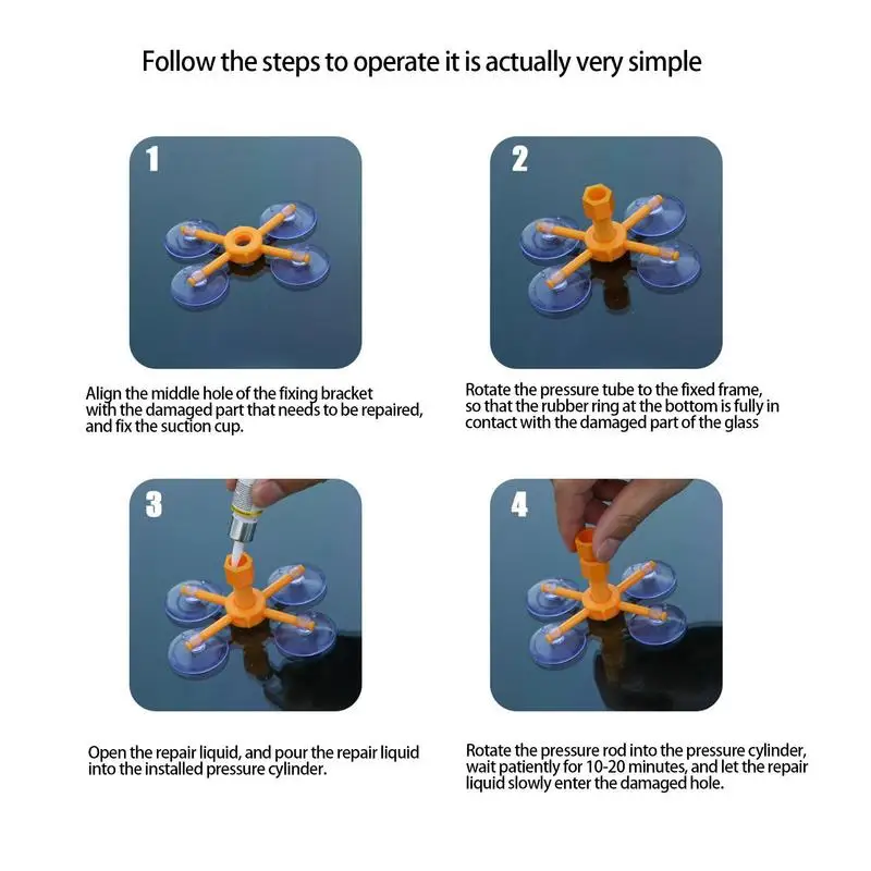 Windshield Repair Kit Automotive Glass Nano Repair Glue Fluid Crack Repairing Cars Window Repair