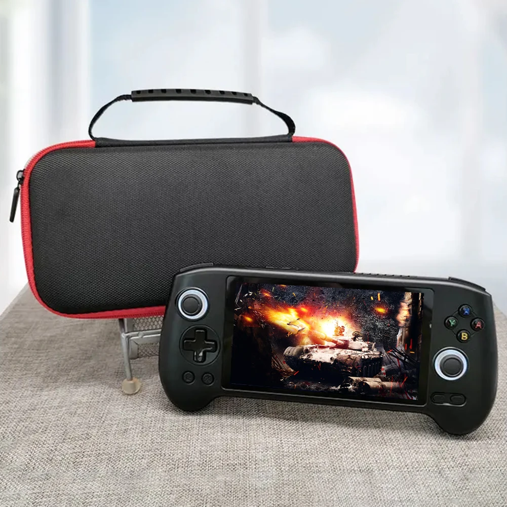 EVA Travel Protective Case Shockproof Hardshell Case Anti-scratch Game Console Carrying Bag with Mesh Pocket for Anbernic RG556