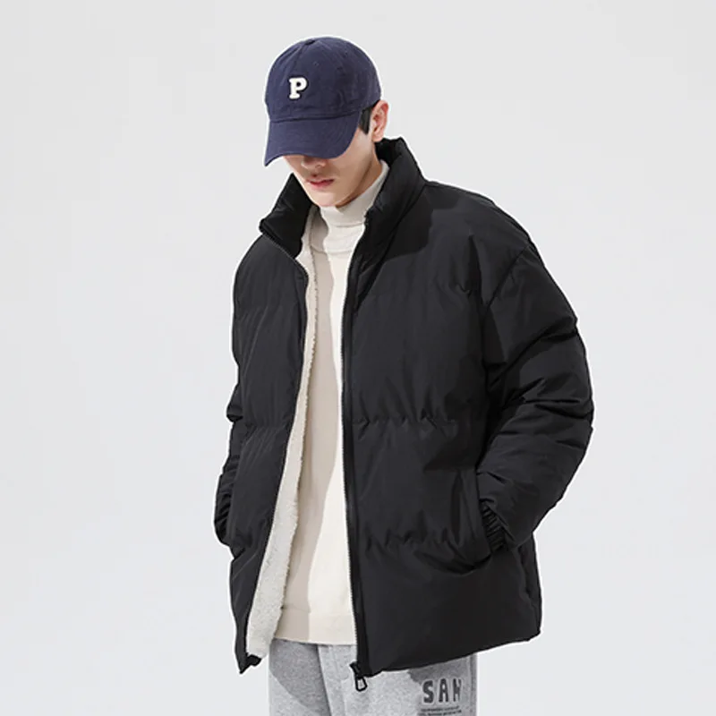 

Winter coat 2022 new street fashion brand solid color bread clothing solid color thick warm padded jacket