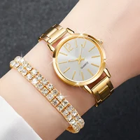 6PCS/Set Women's Watch Fashion Steel Band Quartz Watches Diamond Bracelets Set（Without Box） - Image 4