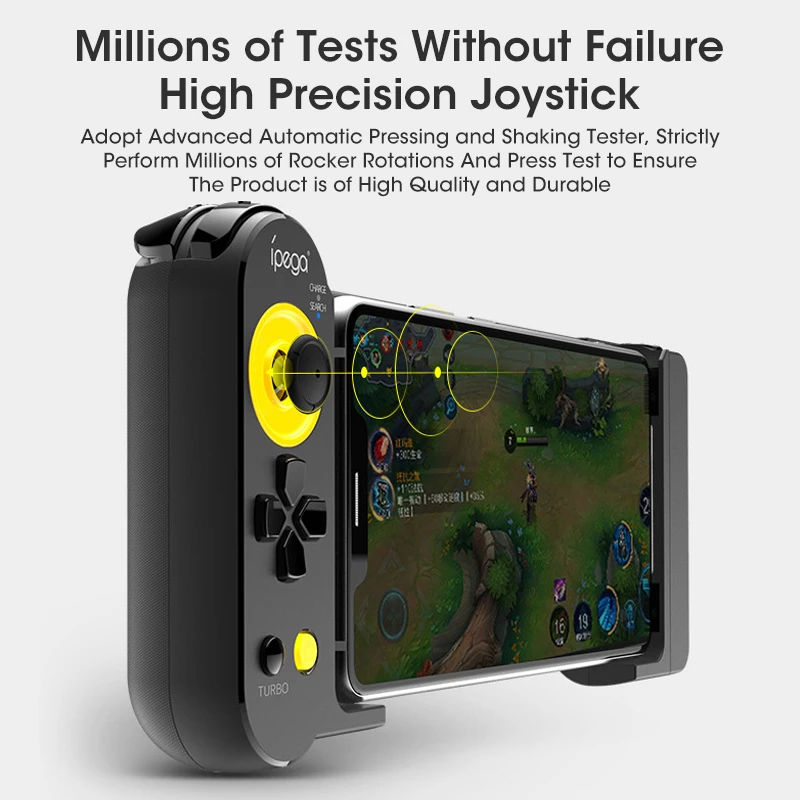 Stretchable Bluetooth Gamepad Single/Dual Handle Removable Controller 3.5mm Headphone Jack USB Charge iOS Android Direct-Play