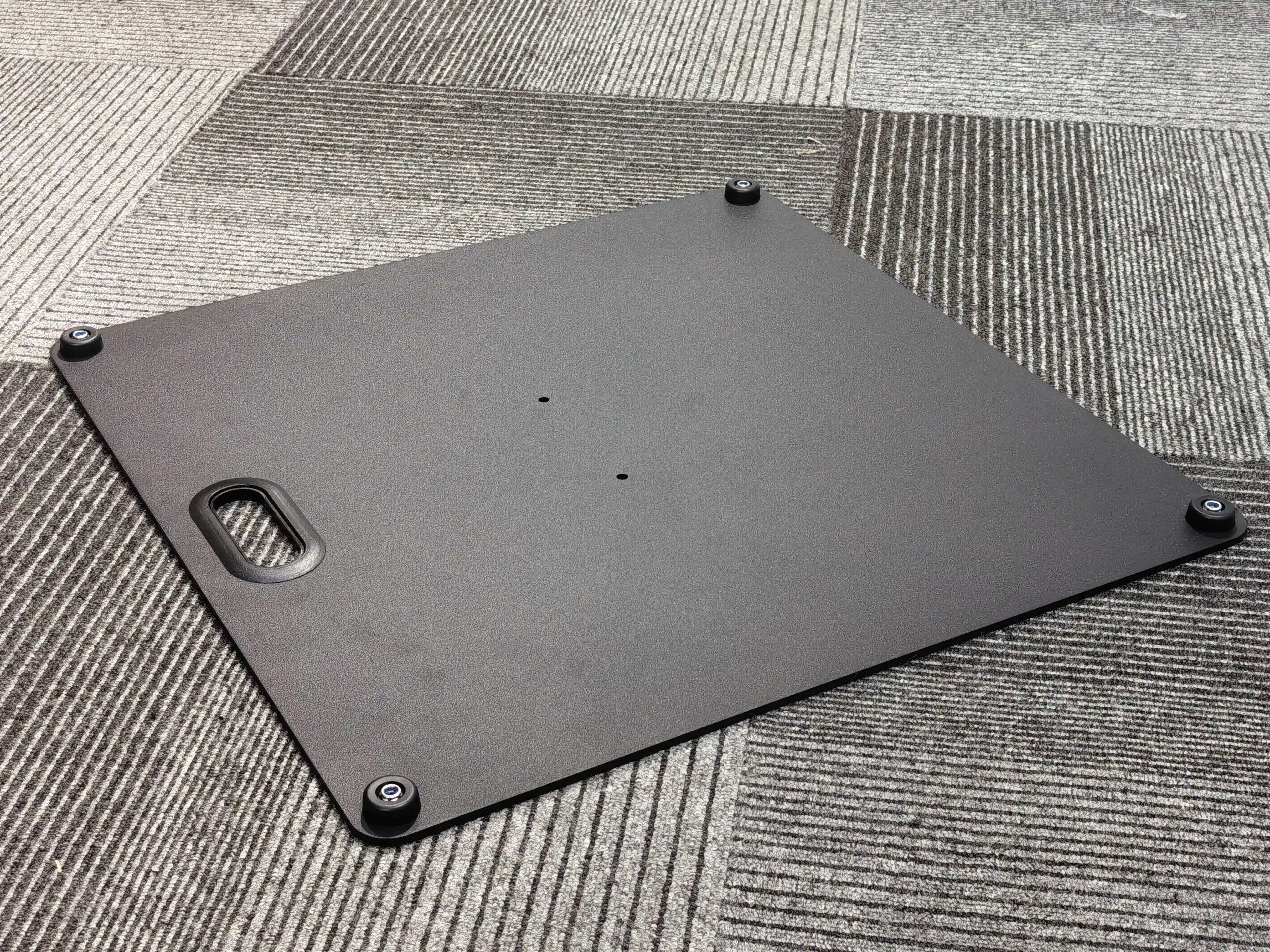 SYVA65 Hochleistungs-Stahlgrundplatte 530x530mm für Lautsprecherständer, 5mm dick, professionelles Bühnenzubehör – Detail 19