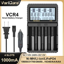 Smart Battery Charger with Test Capacity for Various Rechargeable Batteries (VCR4 - US - CAR)