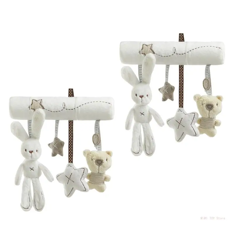 

Handshaking Crib Stroller Toy Wind for Babies 1M+ Chewing Grabbing