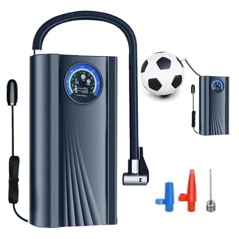 

Tire Inflator 150PSI Noise-Reducing Electric Pump Rechargeable Inflator Road Trip Supplies For Bicycle Motorcycle Battery Car