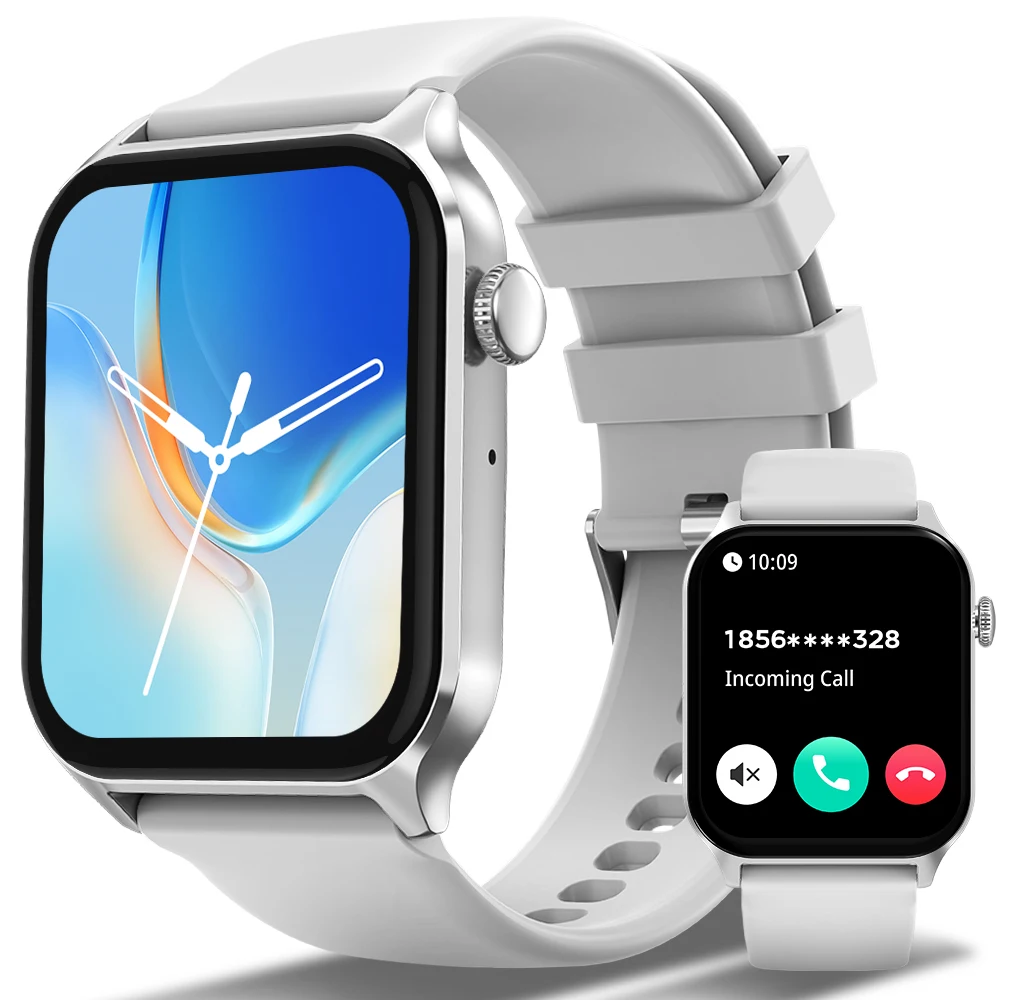 ساعة ذكية PEJE لصنع مكالمات الصوت وشاشة لمس كاملة...