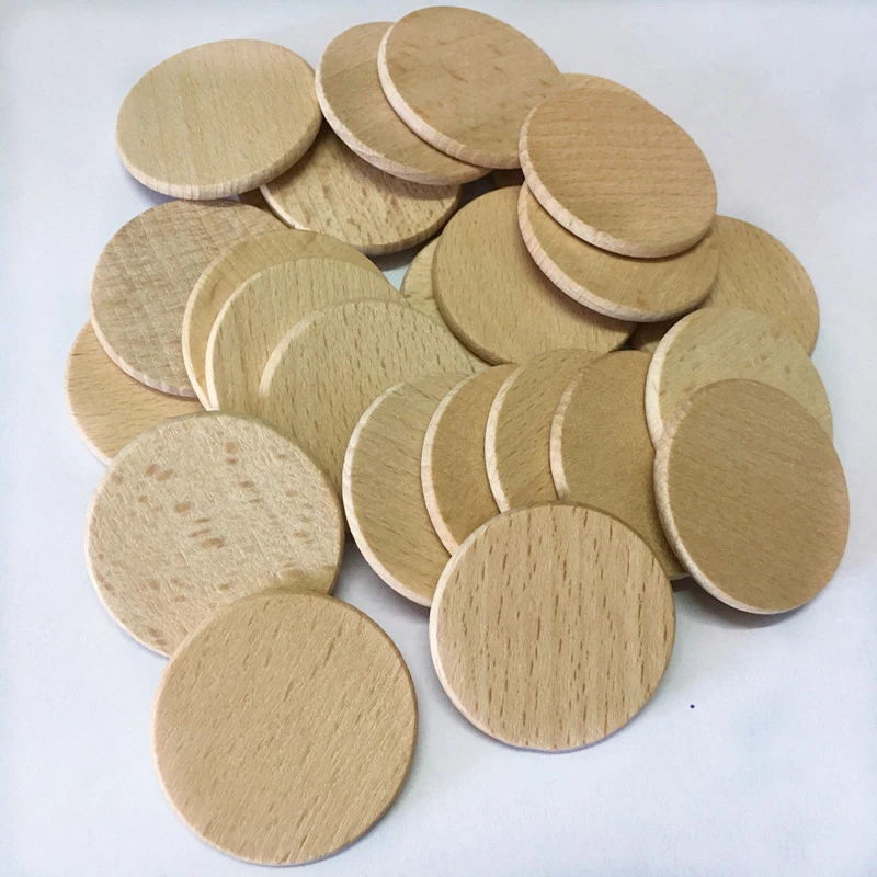 50/100Pcs 1.5/1.96Inch Unfinished Hout Cirkel Ronde Natuurlijke Tag Diy Accessoires Accessoires Materialen Hout Ambachten