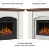 49 In Electric Fireplace with Mantel, Replaceable Fireplace Insert Heater, Realistic Log and Flame Effect, Remote Control, Timer 3
