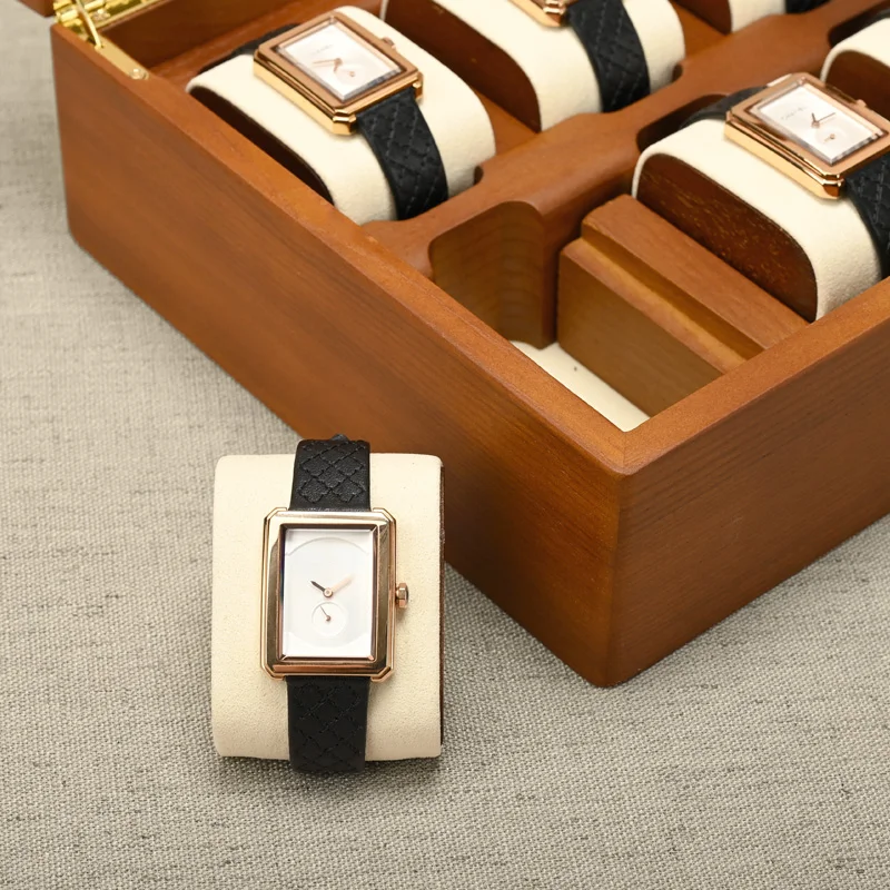 MISHITU Solid Wood Jewelry Box for Watch Bracelets  Premium Jewelry Storage Organizer 34*20*9.35CM Customizable Wooden Watch Box 5
