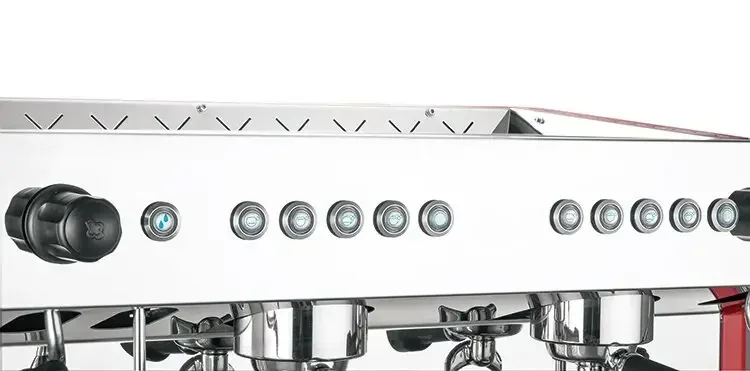Professional Coffee Shop electric Stainless Steel Espresso Machines Italy Cappuccino Commercial Coffee Maker For Outdoor 6