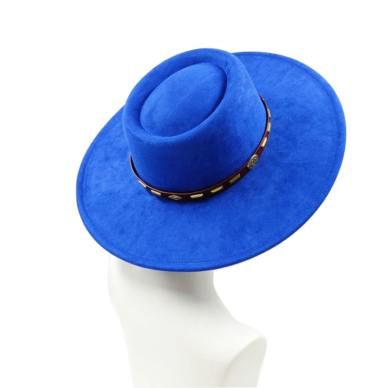 Cappello Fedora Bianco Da Donna Per Uomo Cappello A Cilindro Piatto Cappello Da Torta Di Maiale In Feltro Cappello Derby Da Chiesa A Tesa Larga Cappello Invernale In Lana Jazz Panama All'ingrosso - Foto 5