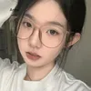 Black Frame Myopia Glasses Anti-blue Light Anti-radiation Near Sight Glasses Personality Female Large Frame Short Sight Glasses 5