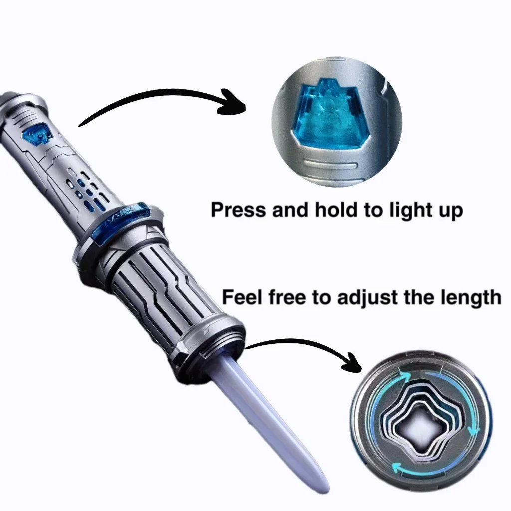 New machete cool telescopic laser sword children&lsquo;s toy knife transformer toy birthday gift parent-child interactio