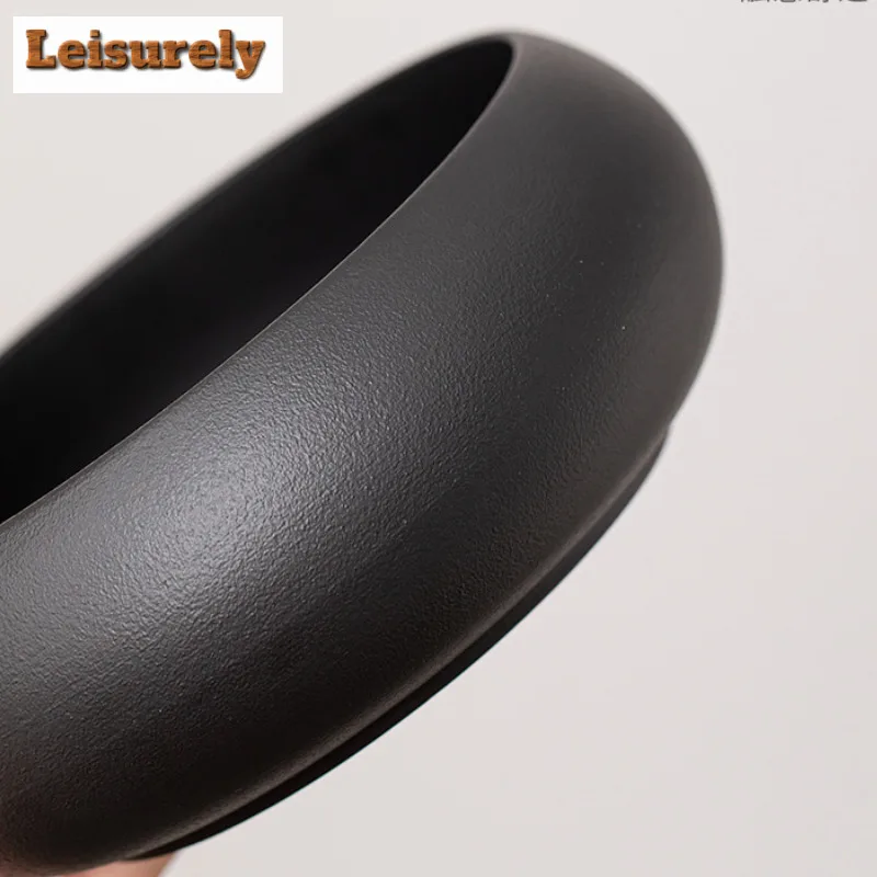 Large Capacity Wide Mouthed Jianshui Tea Washing Basin Pottery Tea Residue Bucket Water Washing Slag Tank Chaxi Teaware Ornament