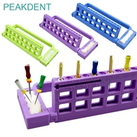 1 pièce Support de rangement pour lime endodontique dentaire avec éponge de nettoyage, autoclavable, organisateur de lime pour canal radiculaire dentaire, 16 trous 1