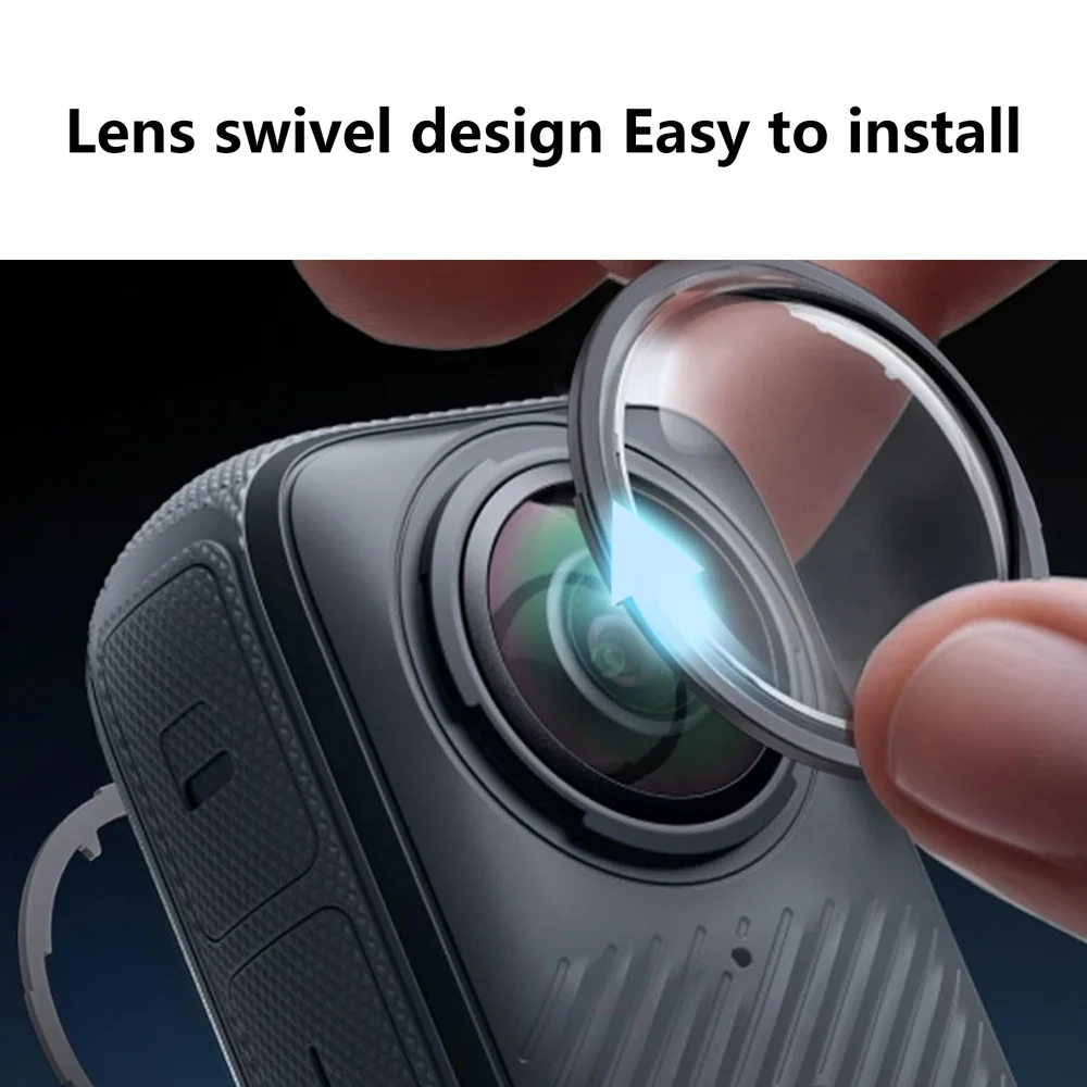 X5 Lens Guard Transparent PC Premium Protector Cap for insta360 X5 Camera High Light Transmittance Scratch-Resistant Cover