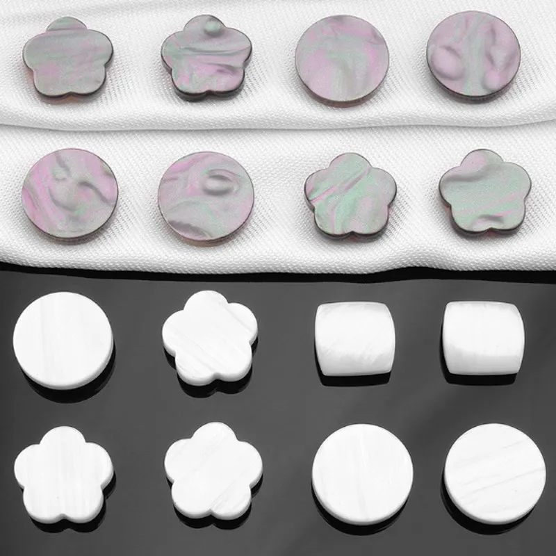 5Pair 셔츠 자석 버클 보이지 않는 시밍 Traceless Anti-light 자동 마그네틱 칼라 버튼 DIY 의류 바느질 액세서리