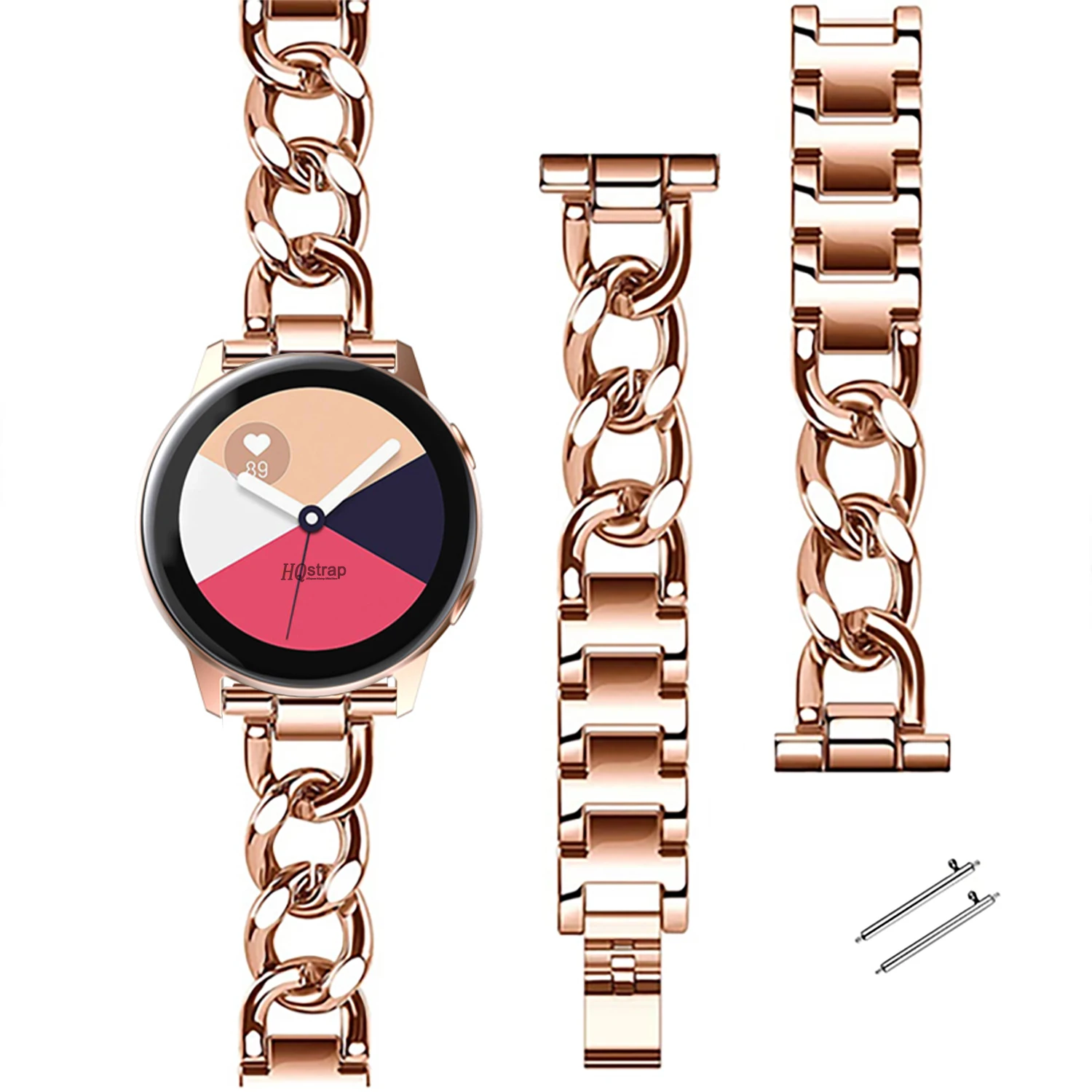 

22mm 20mm Strap for Samsung Galaxy Watch 5 4 40mm 44mm Pro 45mm Metal Band for Huawei Watch Strap Bracelet Wristband Accessories