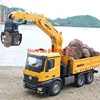 2.4G 1/14 Scale 26 Channel Huina Remote Control Grapple Dump Truck Alloy Timber Grapplo  Engineering Machine Professional Toys 4