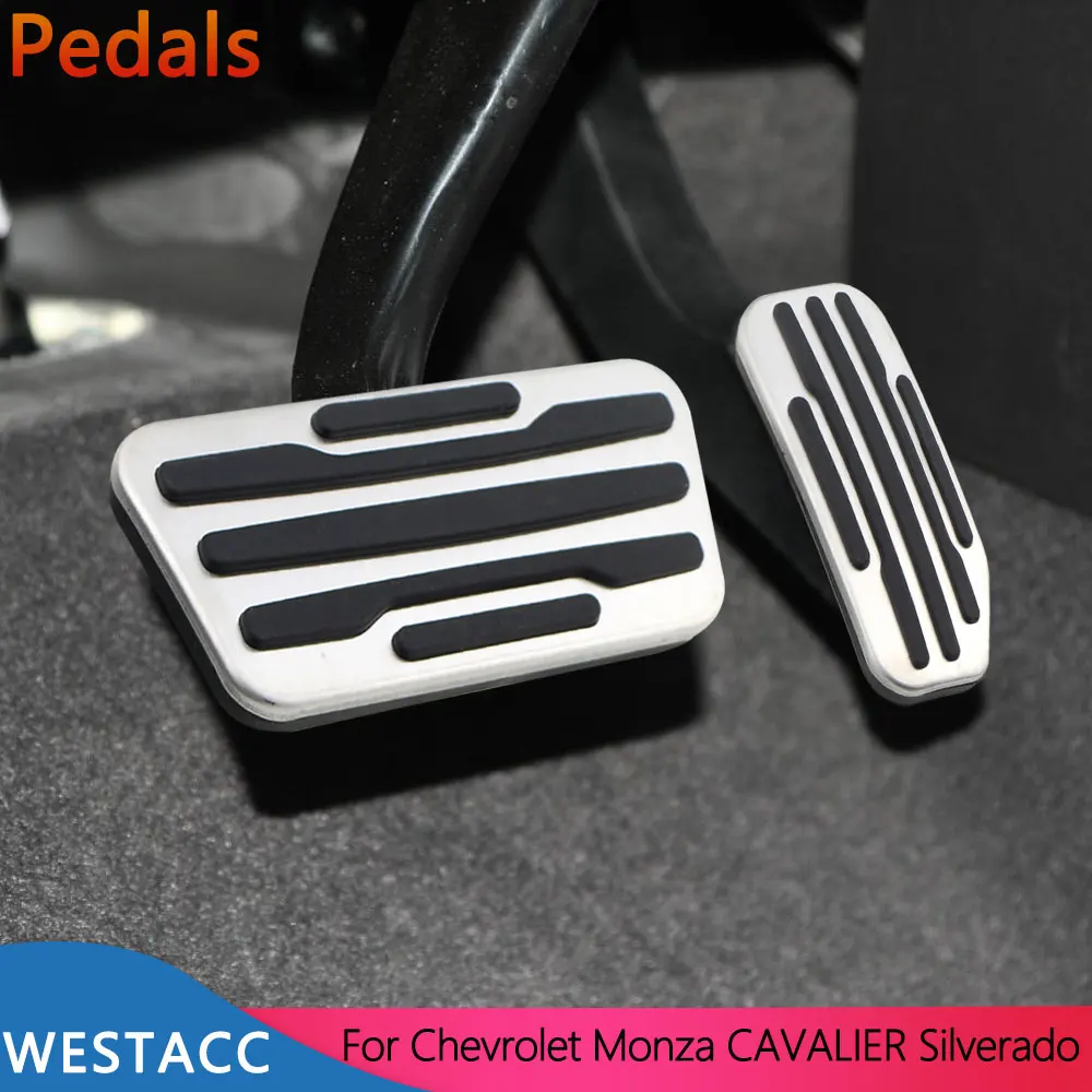 For Chevrolet Monza Silverado Cavalier AT Pedals Accelerator Gas Brake Clutch Pedal Cover Pad Accessories