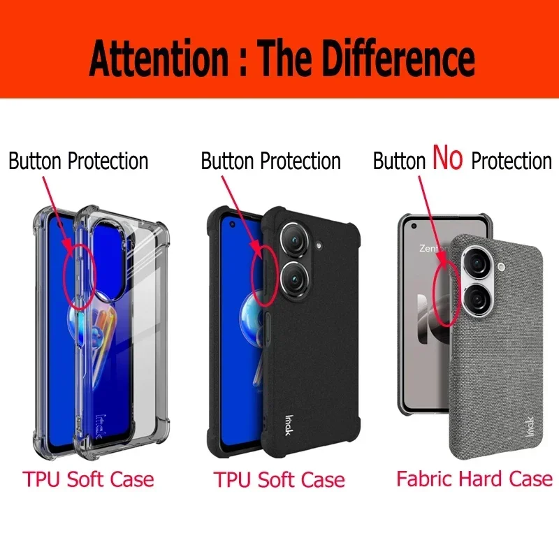 Zenfone9 Zenfone 10 11 Ultra Matte Back Case IMAK Lens 360 Protect Flexible Air Bag for Asus Zenfone 9 Case Phone Zenfone8 Funda 6