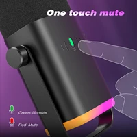 Microphone dynamique USB/XLR, avec bouton muet tactile