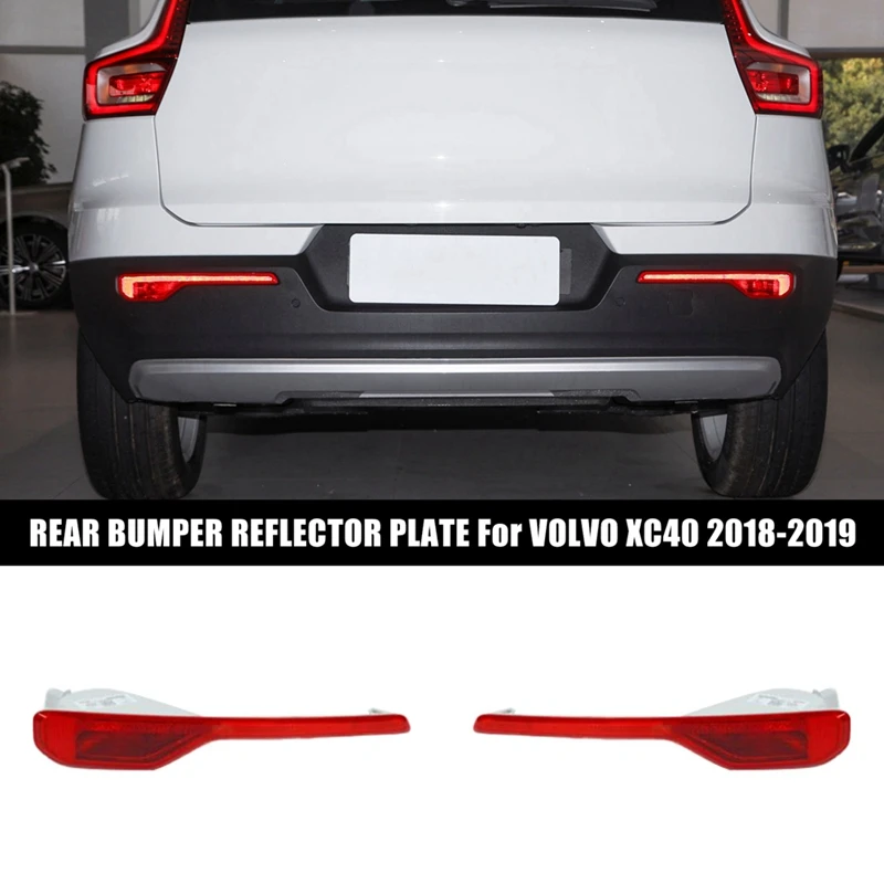 

Car REAR LEFT & RIGHT BUMPER REFLECTOR PLATE For VOLVO XC40 2018-2019 31656865 31656866
