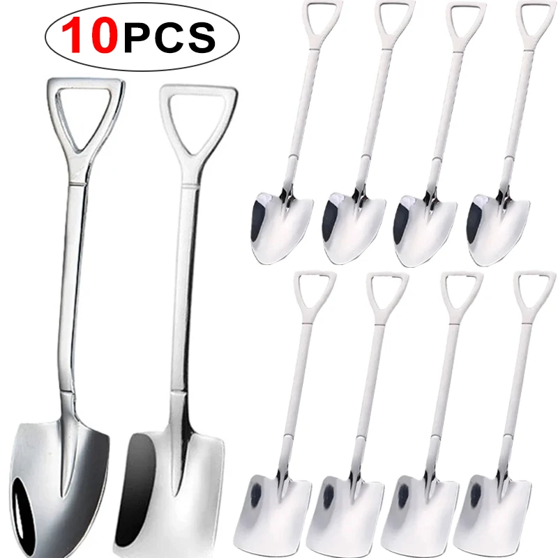 

10/1Pcs Stainless Steel Watermelon Spoon Shovel Spoon Household Restaurant Creative Dessert Coffee Ice Cream Dragon Fruit Spoon
