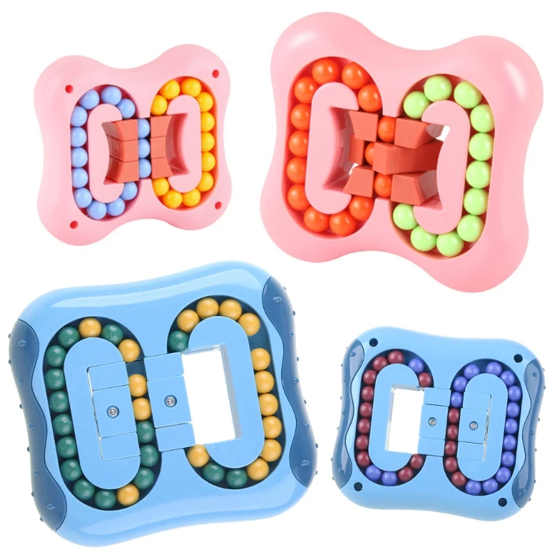 

1 шт. 3D-головоломка Монтессори Magic-Bean сенсорный спиннер для развития мозга