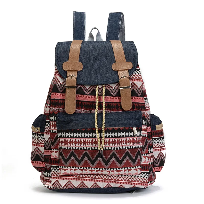 

Women Printing Backpack Canvas School Bags For Teenagers Shoulder Bag Weekend Travel Bagpack Rucksack Bolsas Mochilas Femininas