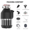 Large Capacity Electric Food Waste Composter Powerful AC Motor Low Noise Stainless Steel ABS Air Switch Control Household 4