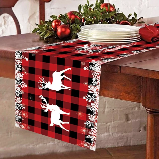 Couverture de nappe pour la maison, chemin de Table de noël, décoration,  fournitures de fête du