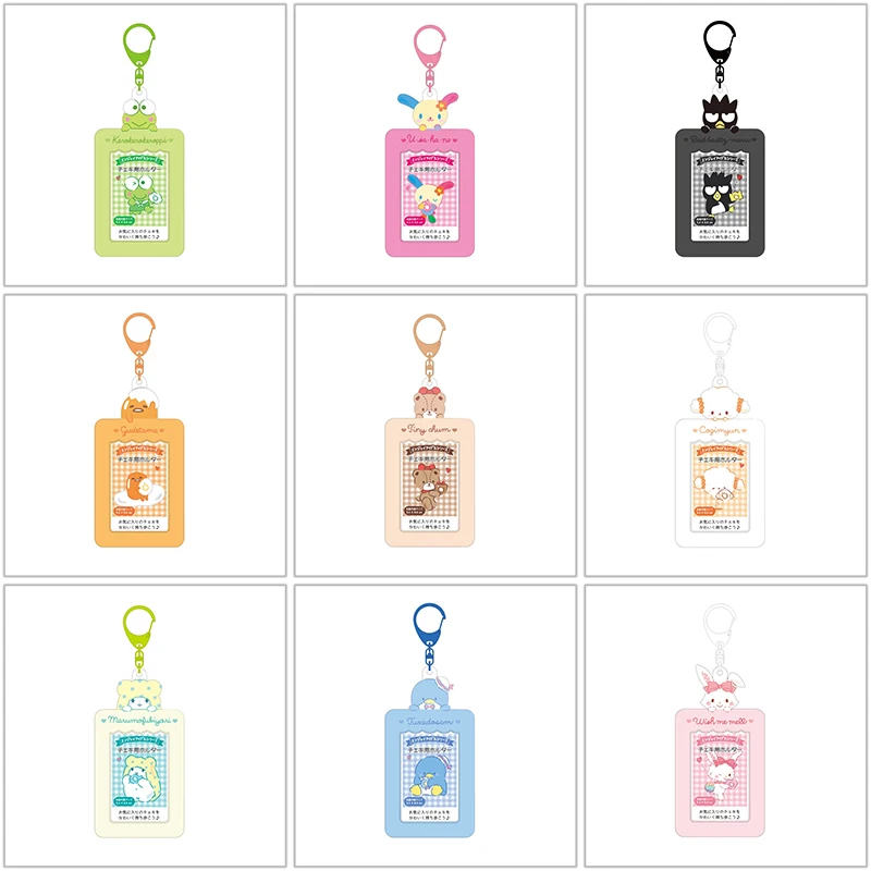 Sanrios Hellokittys Kuromi Melody Id Card Holder Cute Cartoon Card Id Badge Photocard Holder Key Chain Key Holder Accessories