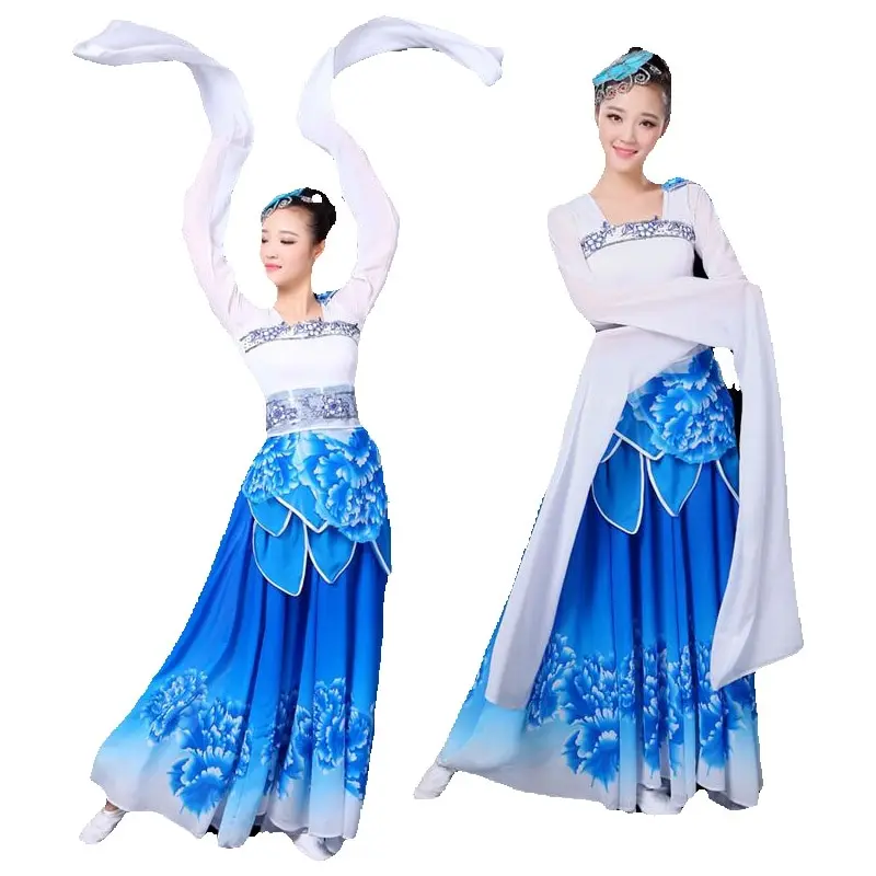 

Classical Tang Dynasty Hanfu Ancient Stage Dance Wear Chinese traditional Folk Dance dress Women Oriental Elegant Dance Costumes