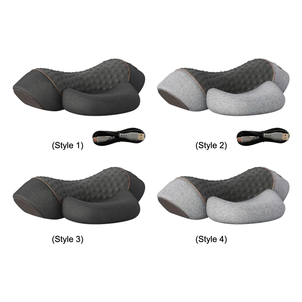 Electric Neck Massager With Heat And Vibration For Stress Relief_voghion.com