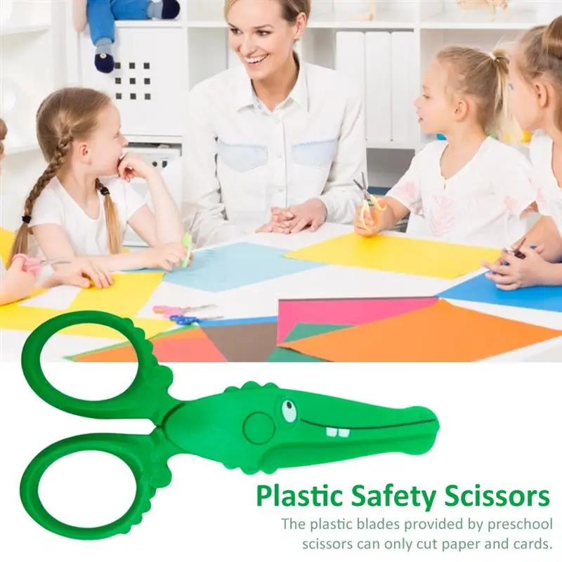 Plastic Safety Scissors Toddlers Training Scissors Paper Cutter For Kids  Children DIY Art CraftToddlers Training Very