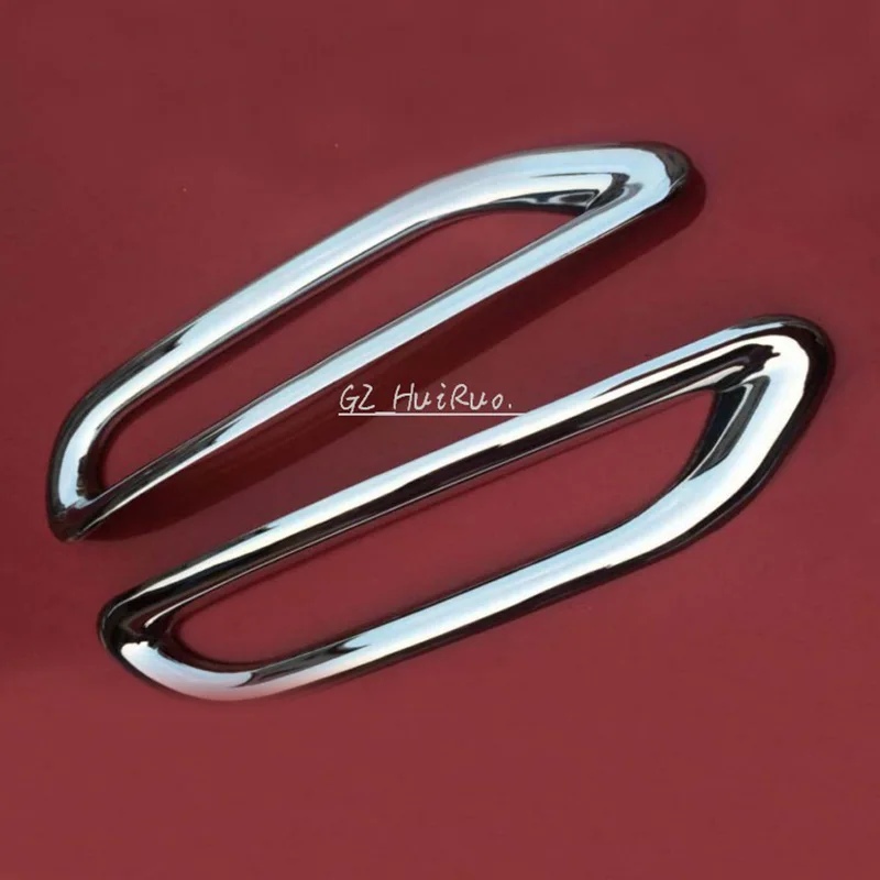 Car Fog Light Cover Car Styling Rear Fog Light Cover 1 Pair for Nissan Qashqai J11 2nd 2014 2015 ABS Chromed Exterior Accessories