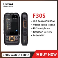UNIWA F30S Dual Version 4G POC Walkie Talkie Zello Rugged Smartphone   Android 8.1 Mobile Phone 2.8Inch 1GB+8GB 13MP 4000mAh NFC 1
