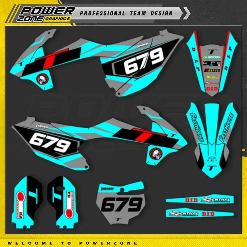 PowerZone Ŀ  ׷  Į, KTM SX85 85 2018 2019 2020 85cc, ȣ ̸ Costom 03, 3M ƼĿ ŰƮ